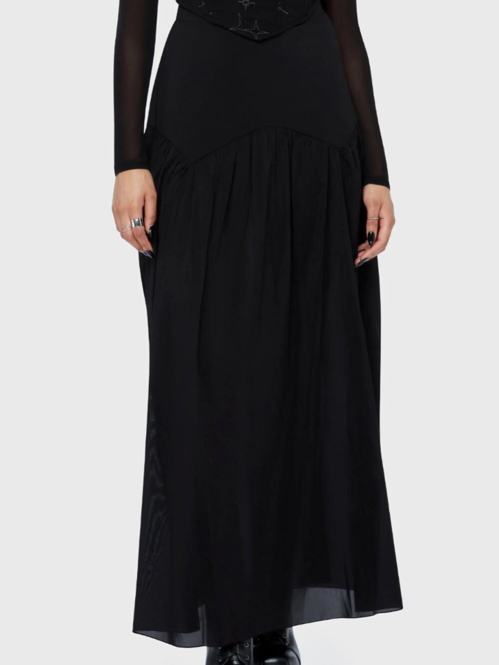 Killstar Twilight Thistle Maxi Skirt